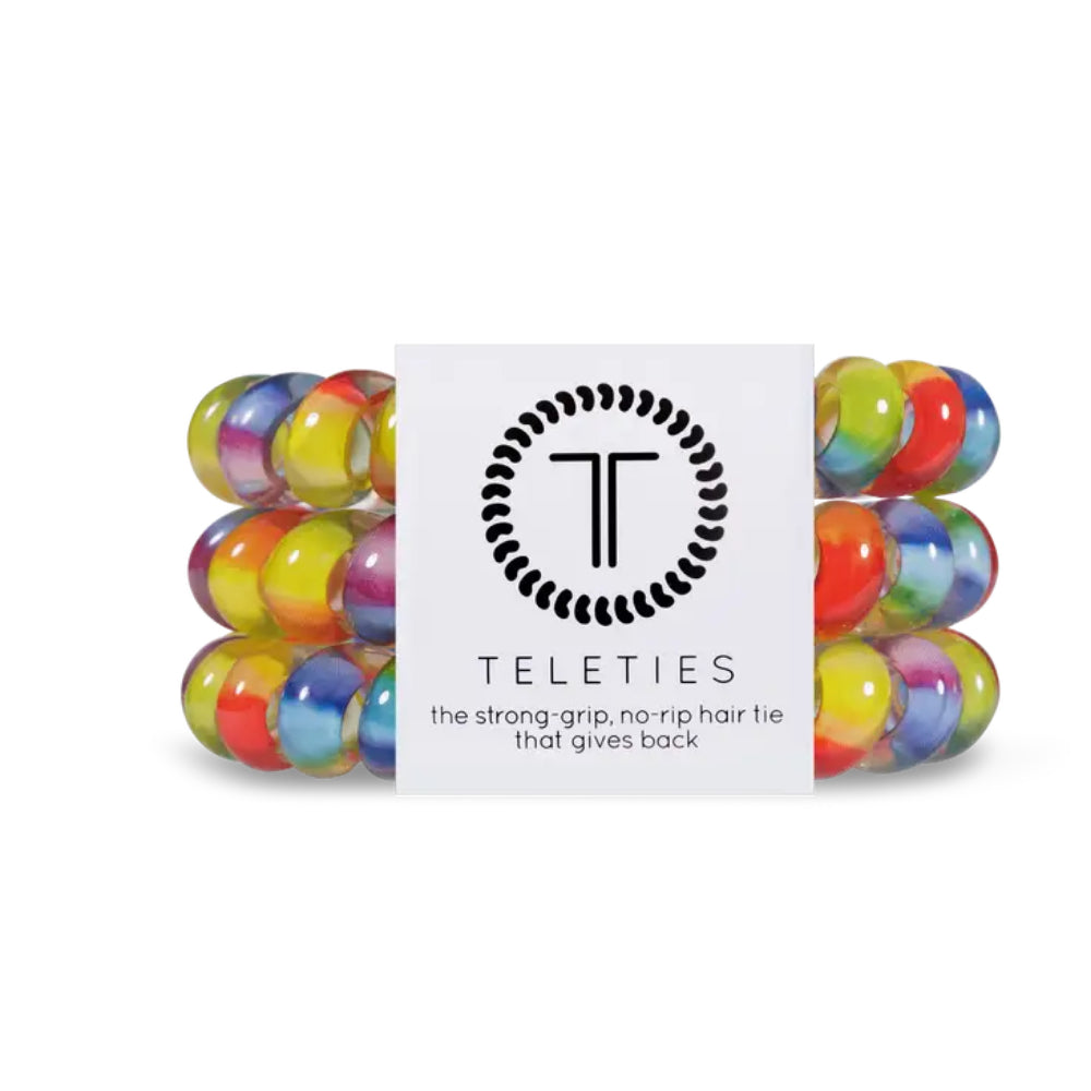 TELETIES Set of 3 Large-sized Hair Ties for Women's Hairstyling