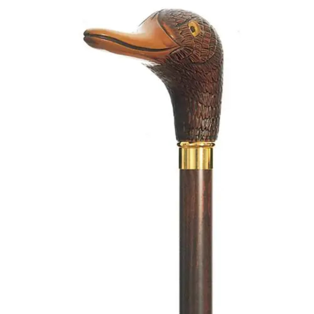 Exquisite Mallard Head Handle Walking Cane