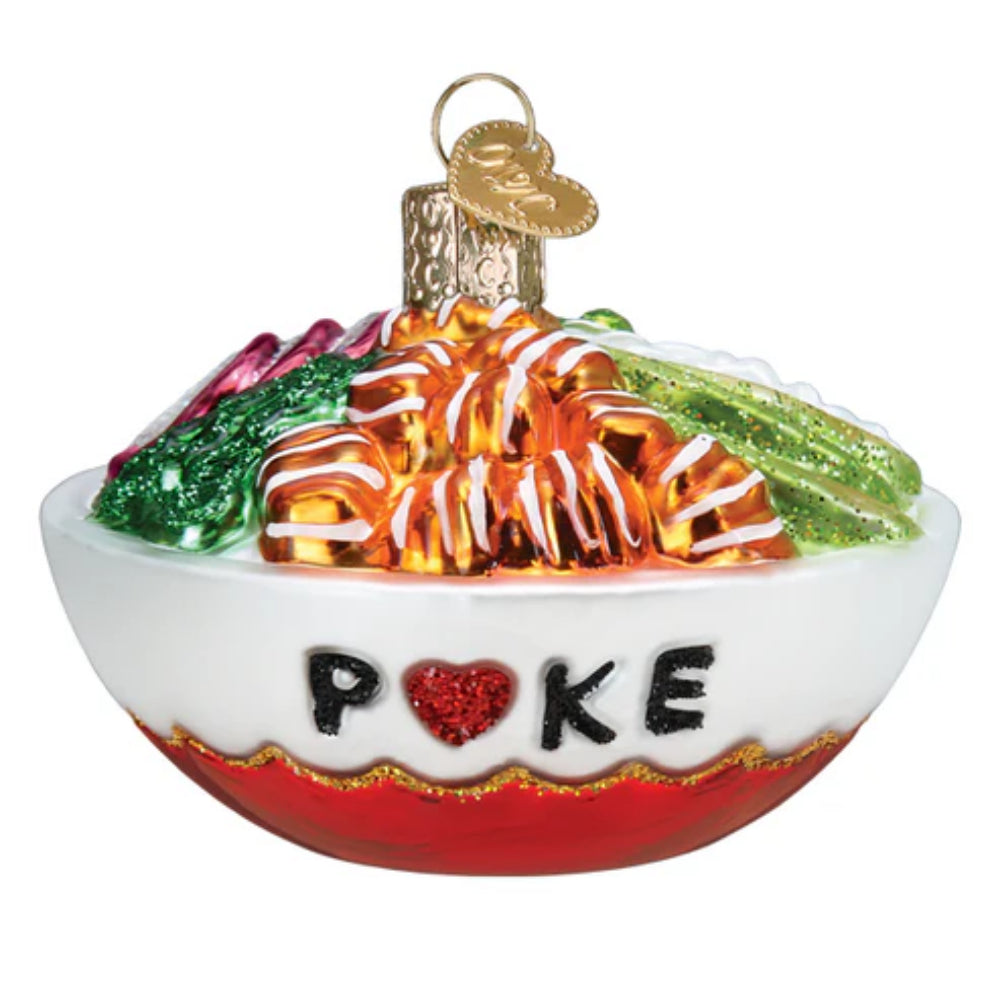Ornament of Old World Christmas Featuring Poke Bowl