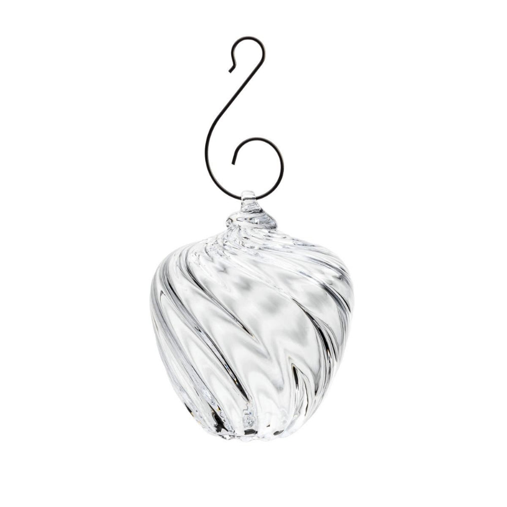 Simon Pearce Optical Apple Decorative Ornament for Christmas Tree or Window