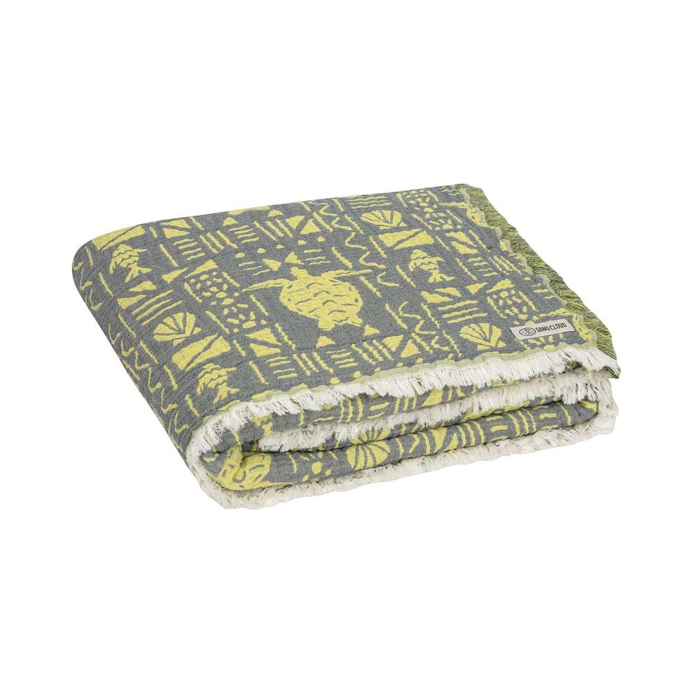 Sand Cloud - Extra Large Stamp Turtle Party Blanket Made of Turkish Organic Cotton