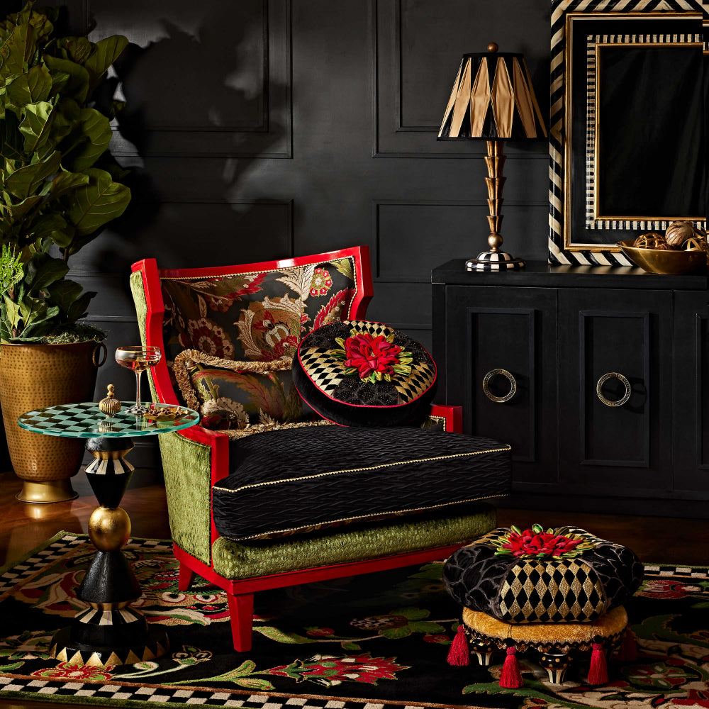 MacKenzie-Childs Hand - Decorated Gambit Accent Table (In - Store Pickup Only)