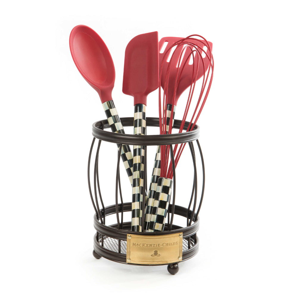 MacKenzie-Childs Premium Kitchen Utensil Holder Caddy