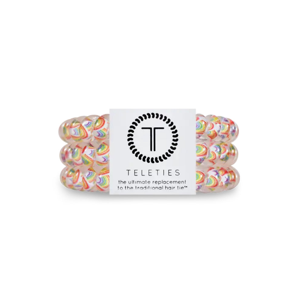 TELETIES Small Hair Ties - Stylish Set of 3 for Everyday Use