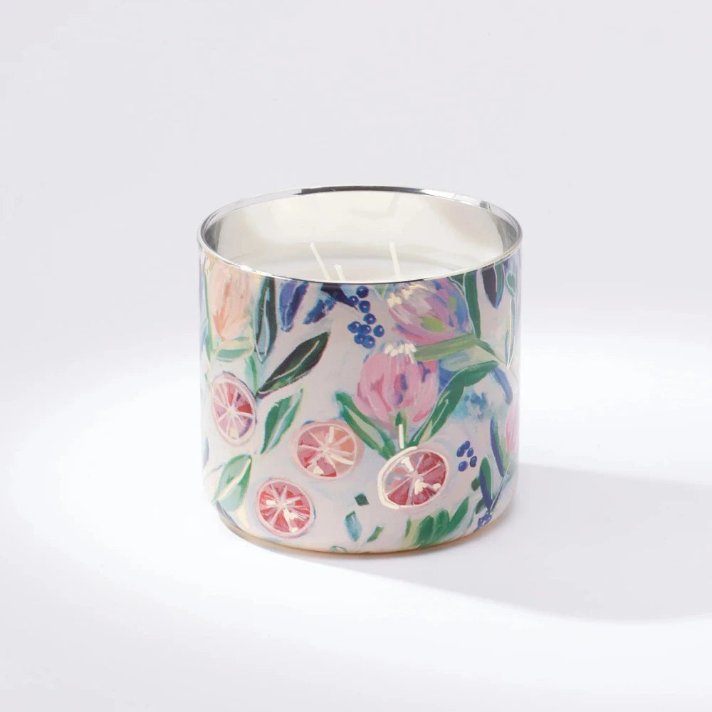 Annapolis Candle Kim Hovell Collection - 12oz Citrus Fleur 3 - Wick Candle with 70+ Hour Burn
