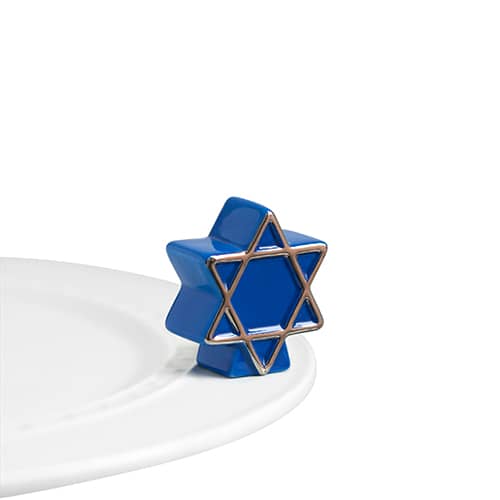 Nora Fleming Miniature Star of David Ornament for Hanukkah Celebration