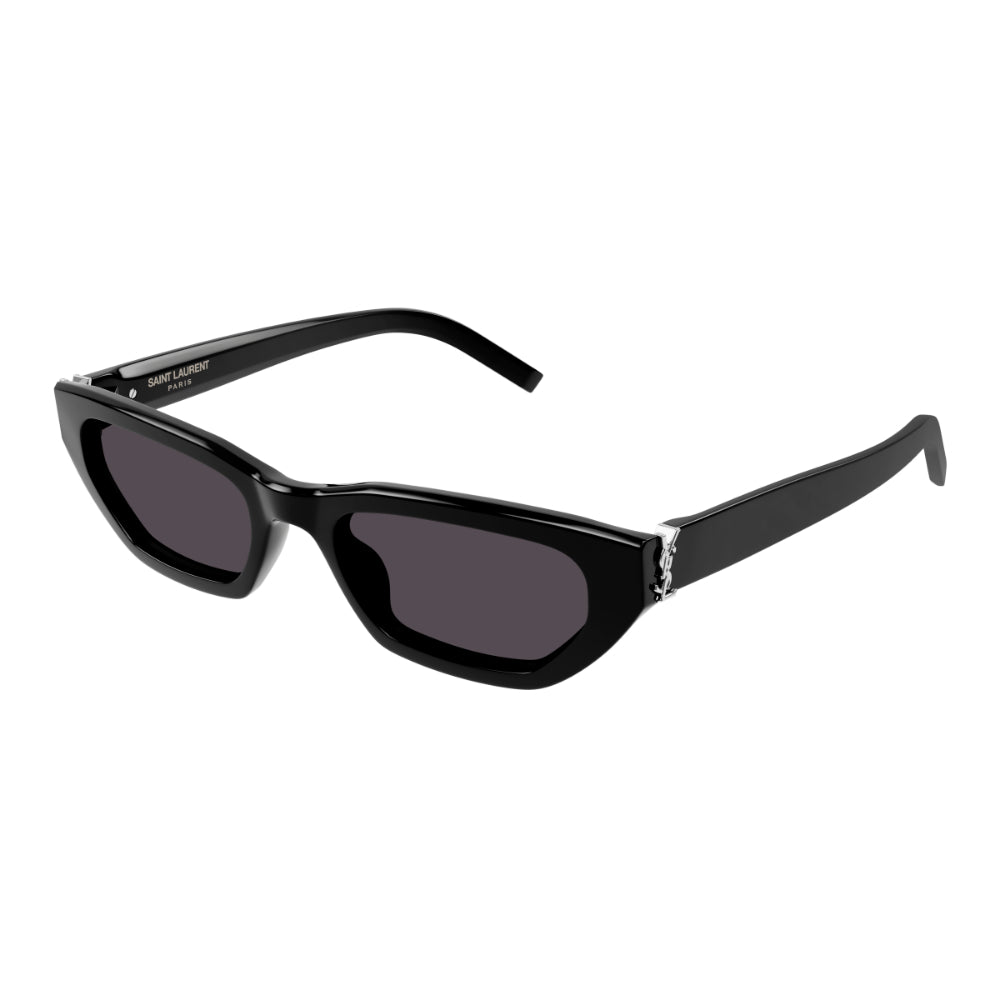 Stylish Saint Laurent Unisex Monogram Cat-Eye Sunglasses in Classic Black