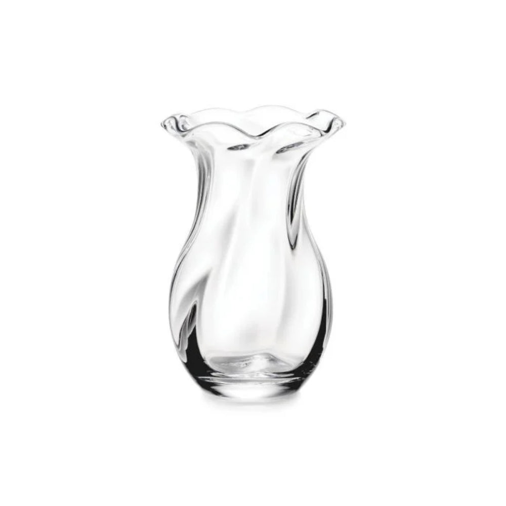 Simon Pearce Small Chelsea Style Optic Glass Flower Vase